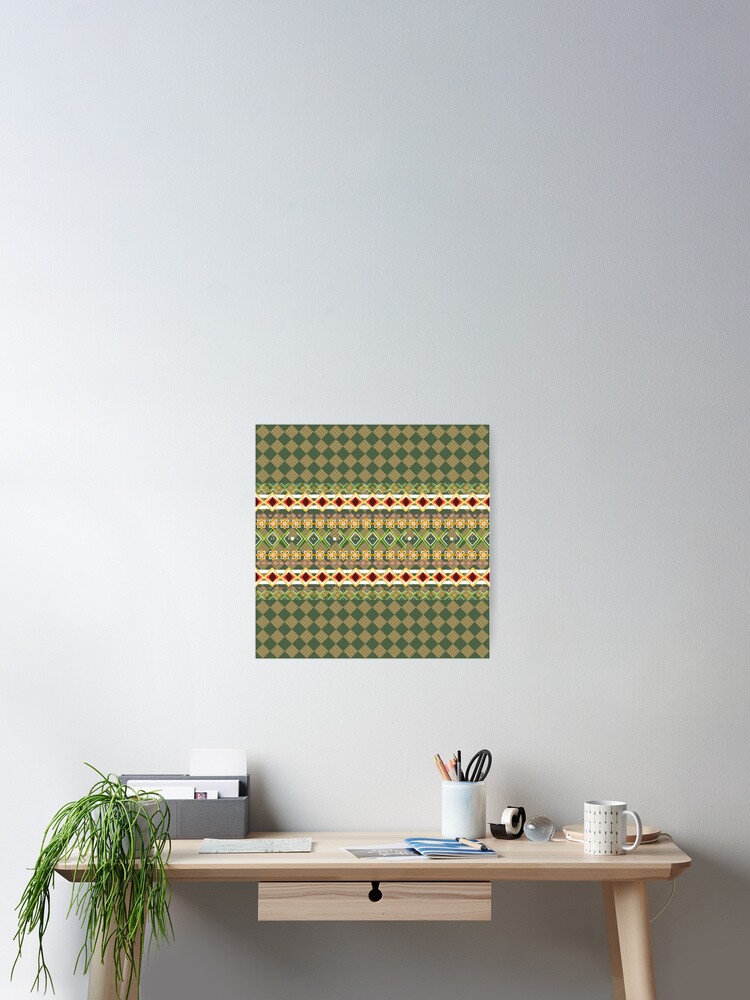 Thumbnail 2 of 3, Poster, Seamless pattern designed and sold by Nu-cha.