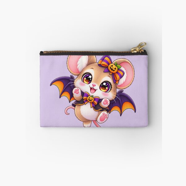 Item preview, Kawaii Field Mouse Bat Wings Sticker Art – Cute Chibi Halloween Print designed and sold by MagicMakerPh.
