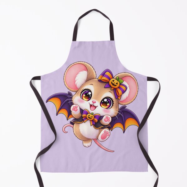 Item preview, Kawaii Field Mouse Bat Wings Sticker Art – Cute Chibi Halloween Print designed and sold by MagicMakerPh.
