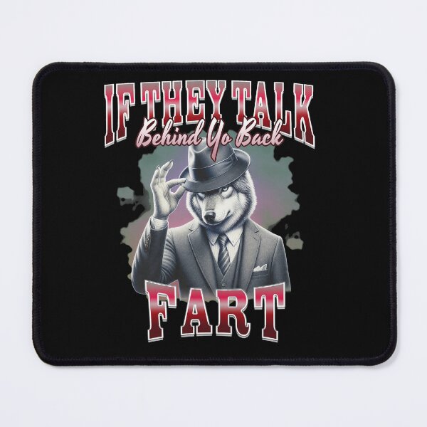 Item preview, Wolf in Suit Tipping Hat If They Talk Behind designed and sold by BlossomieStore.