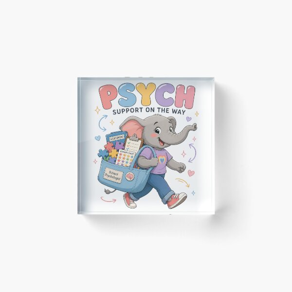 Item preview, School Psychologist Elephant Support  designed and sold by MOCH- ART.