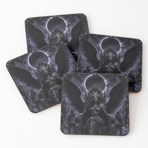 Item preview, Queen of the Midnight Wings – Dark Angel Fantasy designed and sold by i-corp.