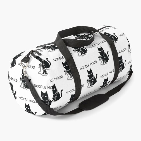Item preview, Noodle Mood Funny Black Cat Lazy Cozy Slacker Art designed and sold by FuegoandNox.