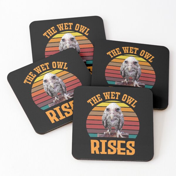 Item preview, The Wet Owl Rises Funny Bird Sunset Meme designed and sold by BlossomieStore.