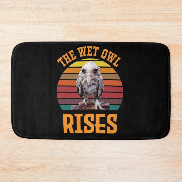 Item preview, The Wet Owl Rises Funny Bird Sunset Meme designed and sold by BlossomieStore.