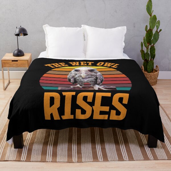 Item preview, The Wet Owl Rises Funny Bird Sunset Meme designed and sold by BlossomieStore.