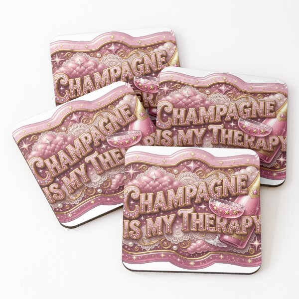 Item preview, Dynamic CHAMPAGNE IS MY THERAPY designed and sold by dazzlemakers.