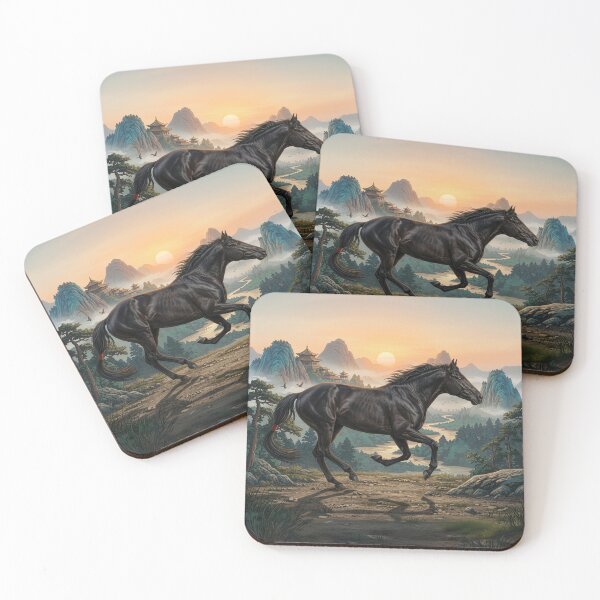 Item preview, The Abaga horse and a landscape from China designed and sold by Cheval-de-coeur.