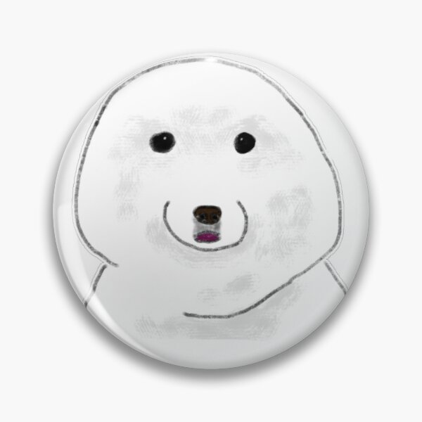 Item preview, Cute Happy Fluffy White Dog designed and sold by raun.draw.