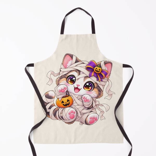 Item preview, Kawaii Mummy Cat Sticker Art – Cute Chibi Halloween Illustration designed and sold by MagicMakerPh.
