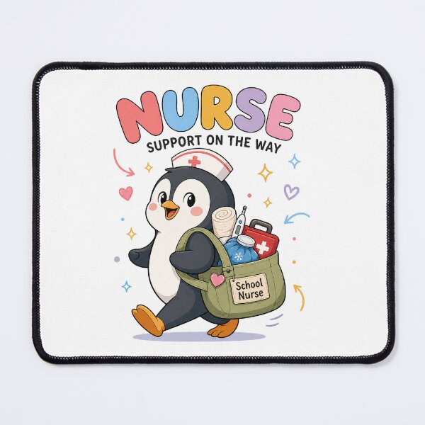 Item preview, School Nurse Penguin Support designed and sold by MOCH- ART.