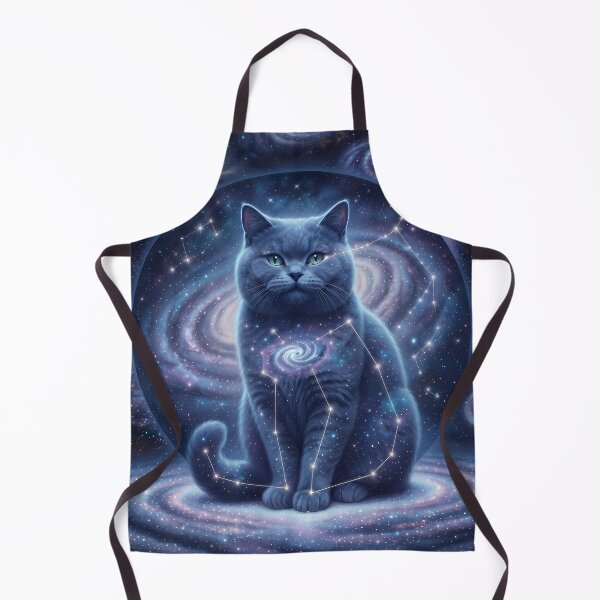 Item preview, Cosmic British Shorthair: Nebula Cheshire & Silver Galaxy Philosopher designed and sold by SOOstudio73.
