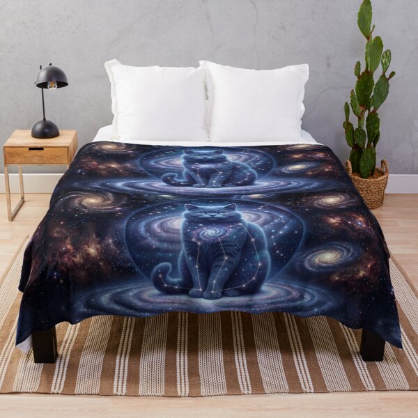 Item preview, Cosmic British Shorthair: Nebula Cheshire & Silver Galaxy Philosopher designed and sold by SOOstudio73.