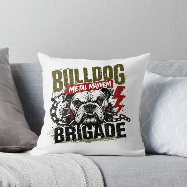 Item preview, Bulldog Metal Mayhem Brigade Dog Lover Metalhead Rocker Pet Owner designed and sold by Star3NowForMe.