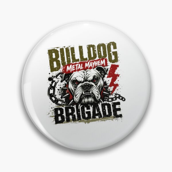 Item preview, Bulldog Metal Mayhem Brigade Dog Lover Metalhead Rocker Pet Owner designed and sold by Star3NowForMe.