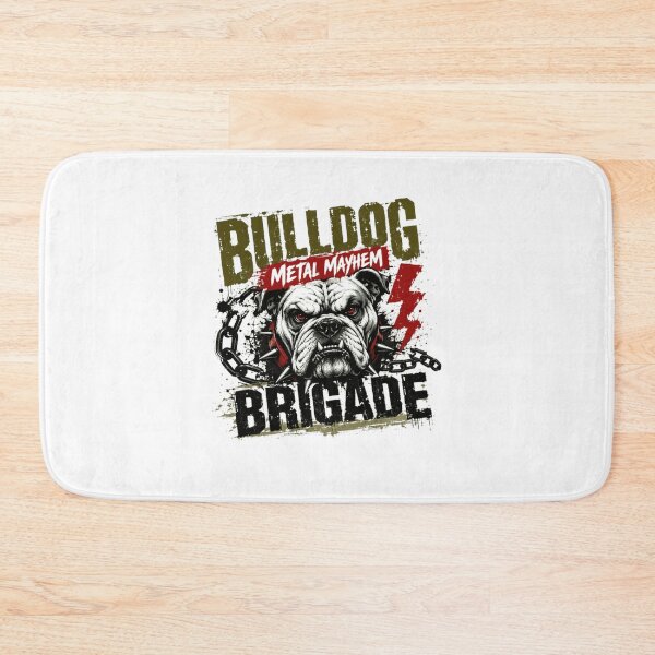 Item preview, Bulldog Metal Mayhem Brigade Dog Lover Metalhead Rocker Pet Owner designed and sold by Star3NowForMe.