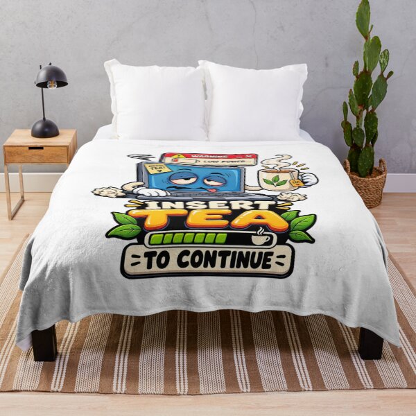 Item preview, Funny Low Battery Laptop Needs Tea Design designed and sold by AleksKos.