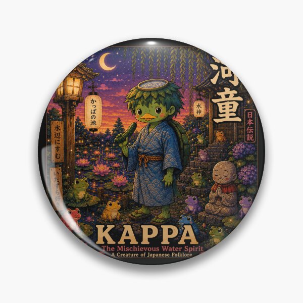 Item preview, Kappa - Spooky Cozy Japanese Folklore designed and sold by Handcan.