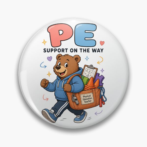 Item preview, PE Teacher Bear Support designed and sold by MOCH- ART.