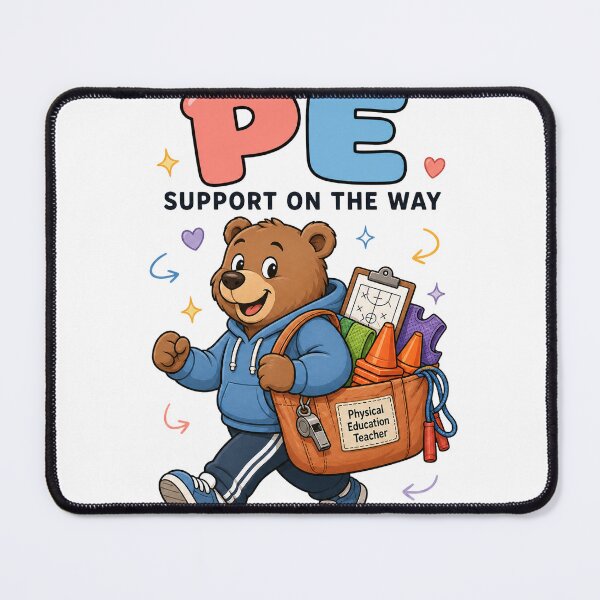 Item preview, PE Teacher Bear Support designed and sold by MOCH- ART.