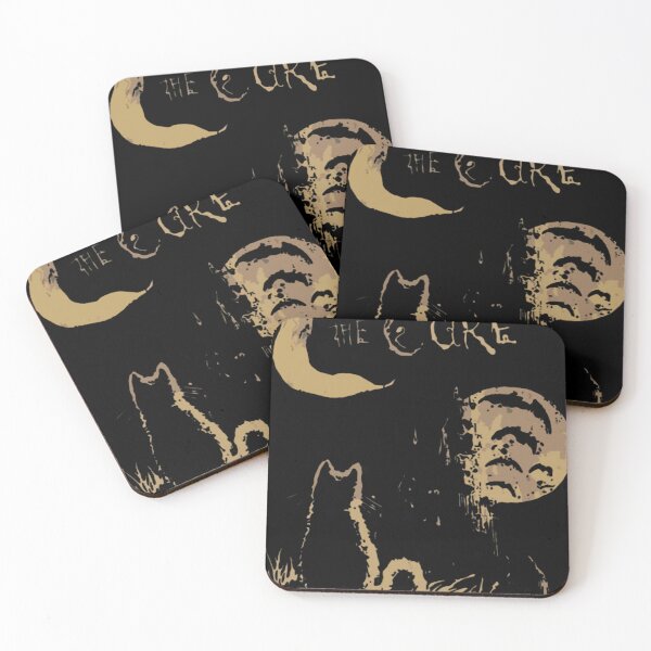 Item preview, The Cure - Cat and Moon T-Shirt designed and sold by ScratchyVibes.