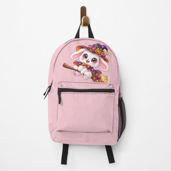 Item preview, Kawaii Bunny on Broomstick Sticker Art – Cute Chibi Halloween Illustration designed and sold by MagicMakerPh.