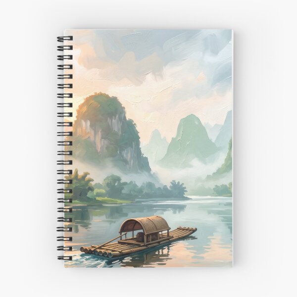 Item preview, Li River Guilin Karst Mountains designed and sold by RedPeaStudio.