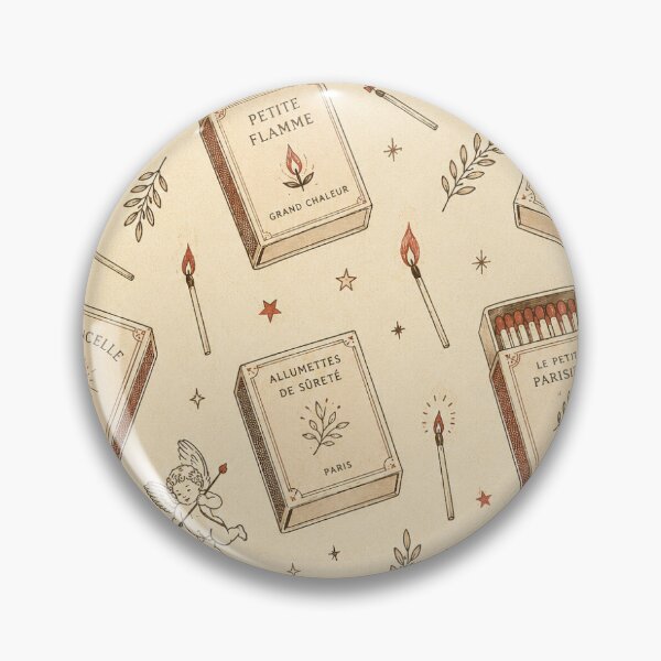 Item preview, Aesthetic Vintage French Matchbox & Retro Spark - Flat Print Sheet Template designed and sold by Saniyamirza07.