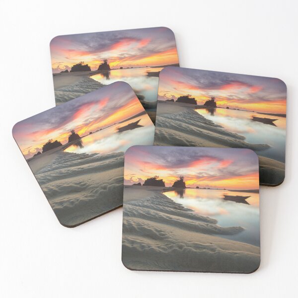 Item preview, Golden Beach Sunset – Peaceful Ocean Seascape & Coastal Landscape designed and sold by StyleForge Apparel.