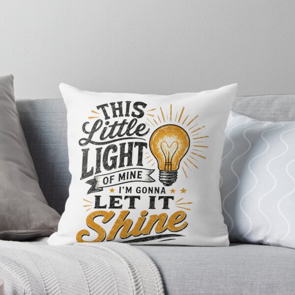 Item preview, This Little Light Of Mine I'm Gonna Let It Shine Inspirational Faith Quote designed and sold by Star3NowForMe.