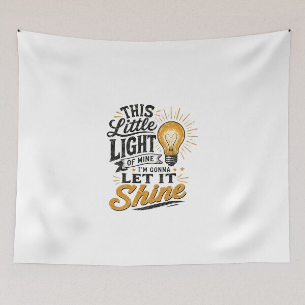 Item preview, This Little Light Of Mine I'm Gonna Let It Shine Inspirational Faith Quote designed and sold by Star3NowForMe.