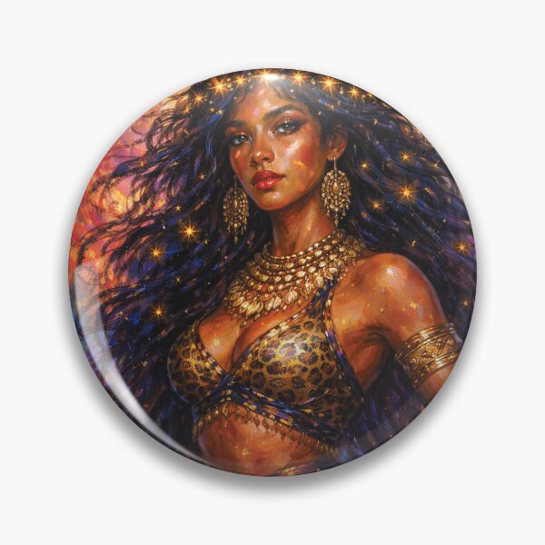 Item preview, A painting of African warrior Queen Ahosi  designed and sold by GalleryKauffeld.