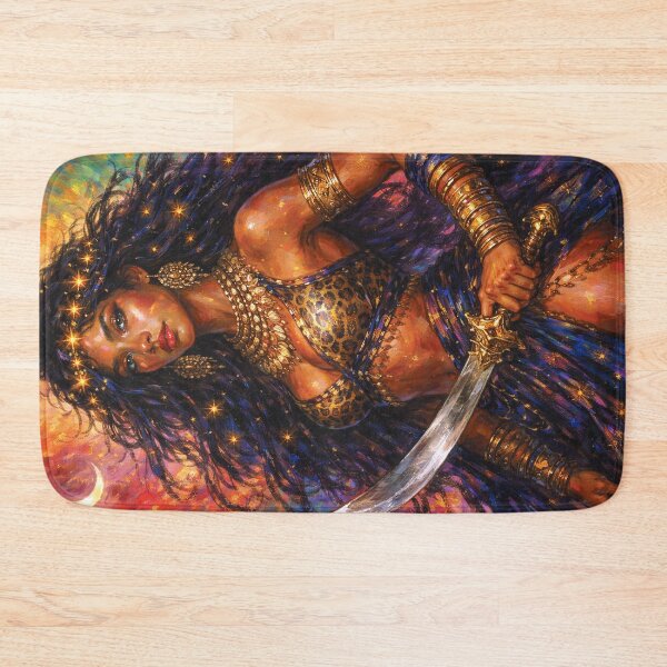 Item preview, A painting of African warrior Queen Ahosi  designed and sold by GalleryKauffeld.