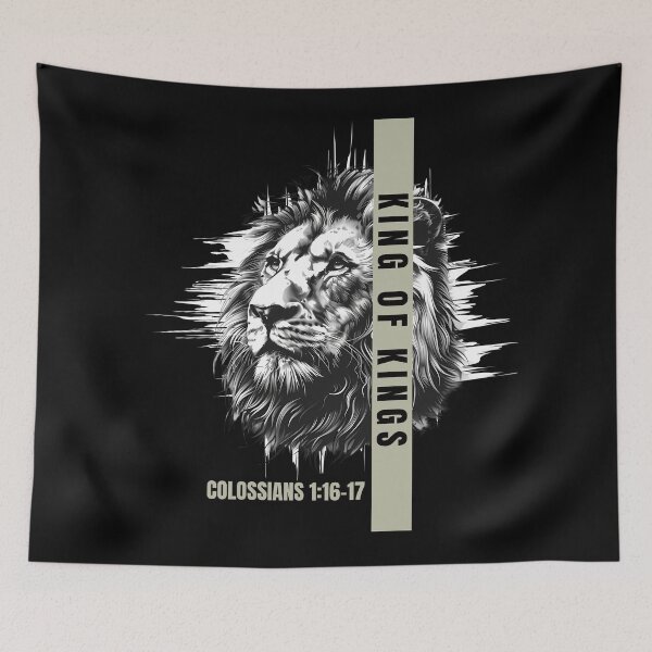 Item preview, King Of Kings Lion Of Judah Christian Streetwear designed and sold by Bezuiden.