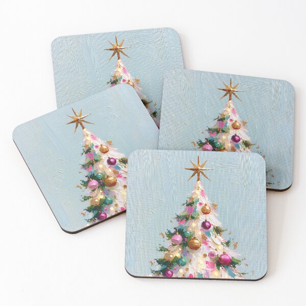 Item preview, Colorful Impasto Christmas Tree Holiday Art designed and sold by colorful-white.