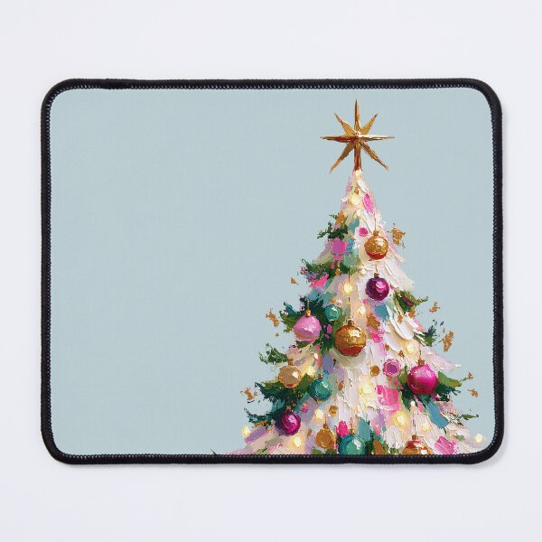 Item preview, Colorful Impasto Christmas Tree Holiday Art designed and sold by colorful-white.