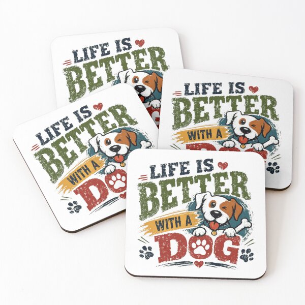 Item preview, Life Is Better With A Dog Dog Owner Pet Parent Animal Lover designed and sold by Star3NowForMe.