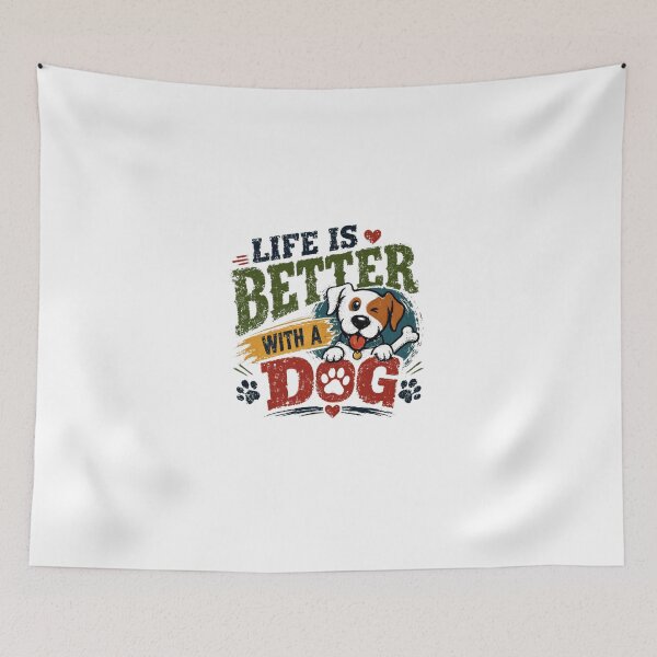Item preview, Life Is Better With A Dog Dog Owner Pet Parent Animal Lover designed and sold by Star3NowForMe.