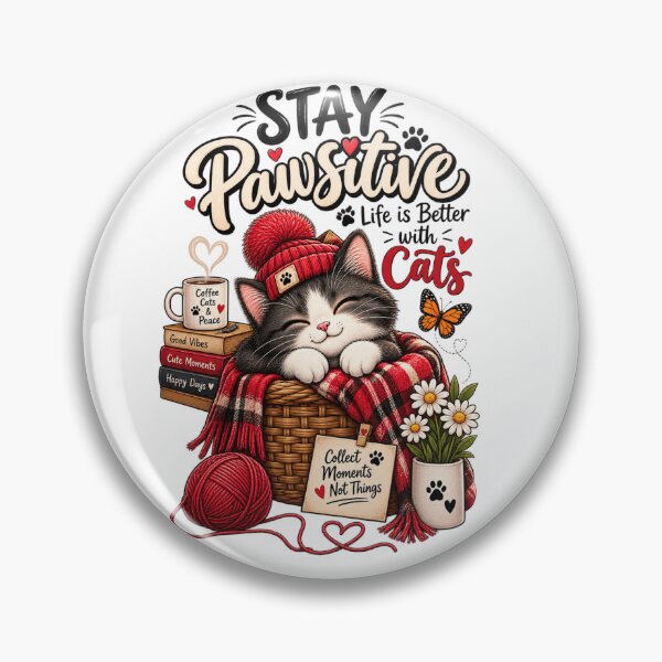 Item preview, Pawsitive Cat Lover Cozy Life | Cute Cat T-Shirt designed and sold by ✨ Daily Vibe Studio ✨.