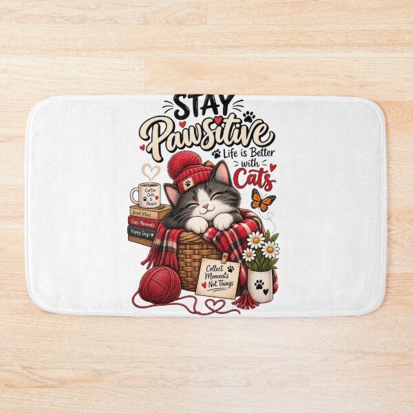 Item preview, Pawsitive Cat Lover Cozy Life | Cute Cat T-Shirt designed and sold by ✨ Daily Vibe Studio ✨.