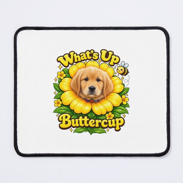 Item preview, What’s Up Buttercup – Cute Golden Retriever Puppy designed and sold by YourOldMate.