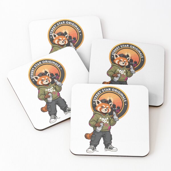 Item preview, Street Stars Red Panda Graffiti Artist Cartoon designed and sold by Museum Of Non-Existing Art.