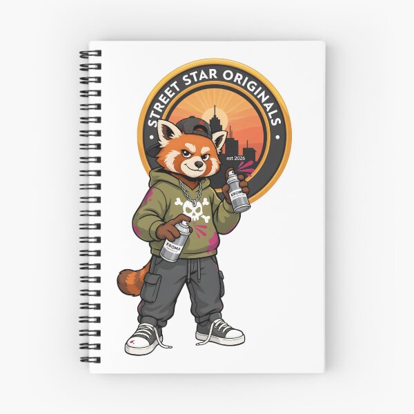 Item preview, Street Stars Red Panda Graffiti Artist Cartoon designed and sold by Museum Of Non-Existing Art.