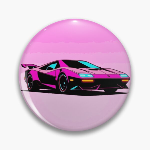 Artikelvorschau, Neon-Supercar – Synthwave-Fahrt entworfen und verkauft von KungPowUnicorn.