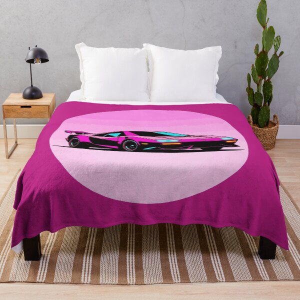 Item preview, Neon Supercar — Synthwave Ride designed and sold by KungPowUnicorn.
