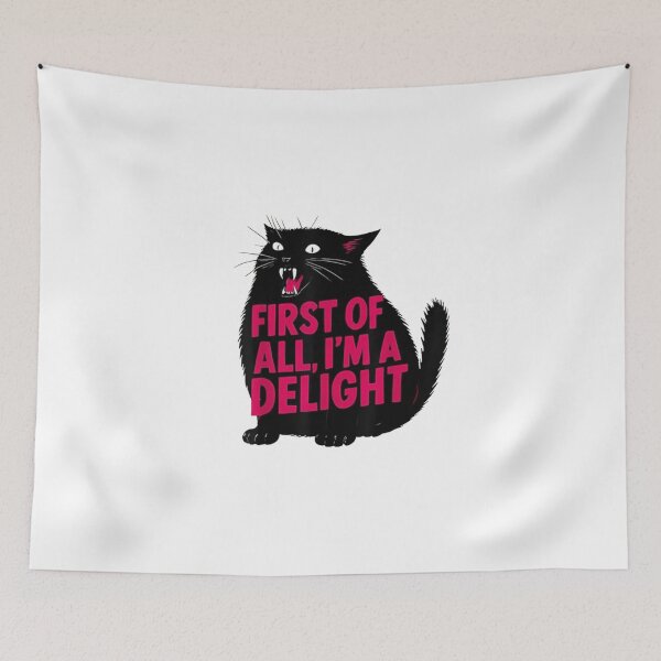 Item preview, First of All I'm a Delight Funny Sarcastic  designed and sold by roartusa.