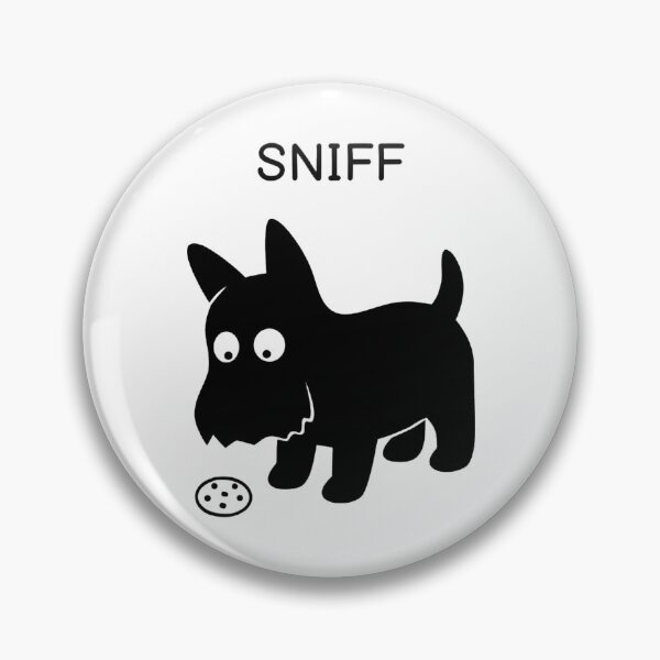 Item preview, Sniff Funny Black Dog Cute Relatable Puppy Curiosity Graphic designed and sold by FuegoandNox.