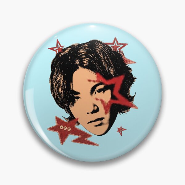 Item preview, Suga BTS Red Star Graphic Portrait designed and sold by FreddieMorgans.
