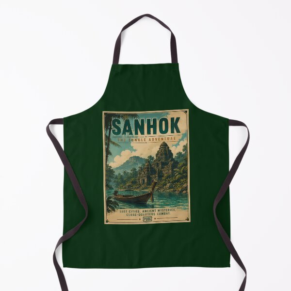 Item preview, Sanhok Retro Travel Poster designed and sold by Fictional Ink Society.