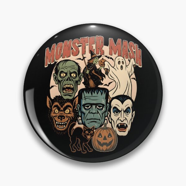 Item preview, Retro Monster Mash Halloween Vintage Horror Classic Monsters Graphic Shirt designed and sold by VelourEmber.